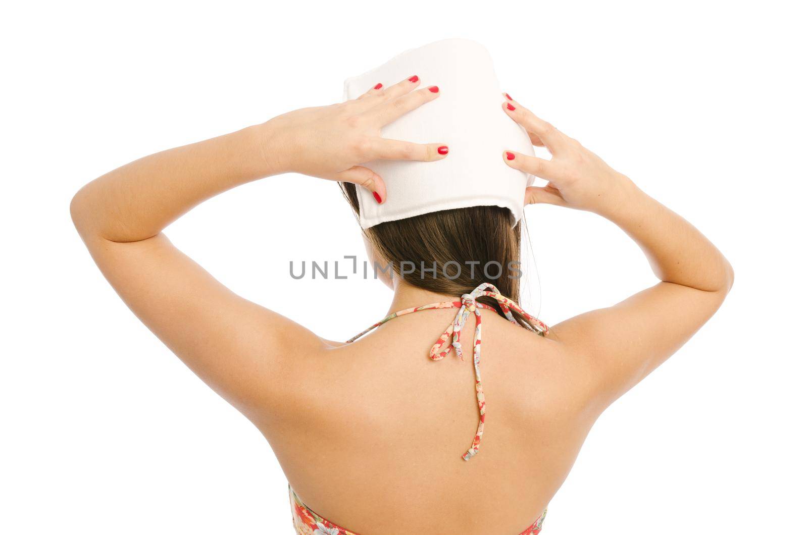 Woman doing self massage with ipplicator