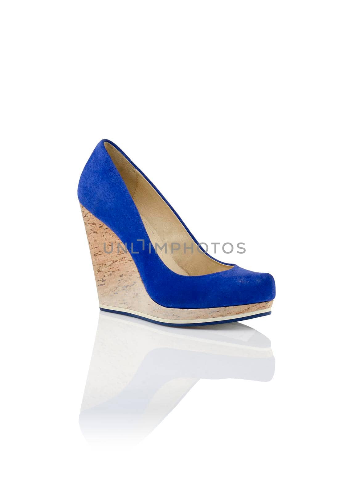 Modern womens fashion shoes isolated on white background
