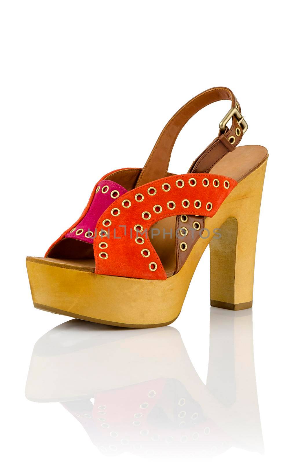 Modern fashionable women shoe shot in studio