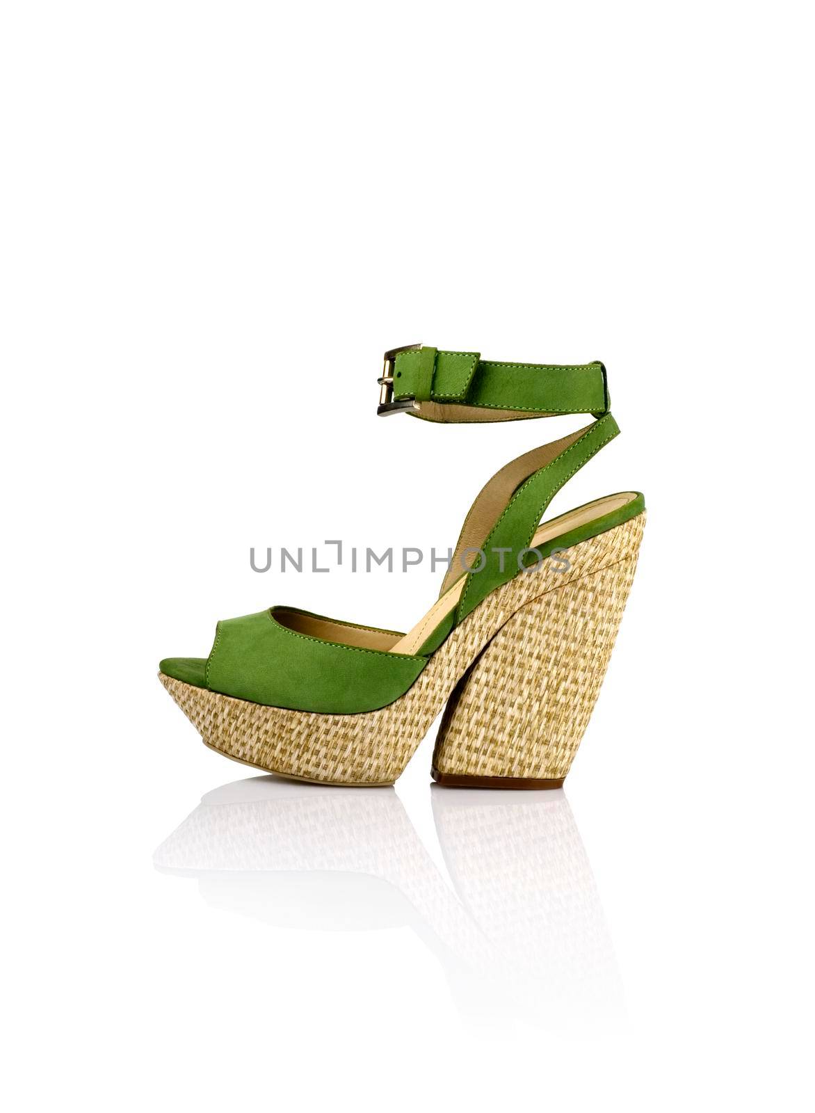 Modern fashionable women shoe shot in studio