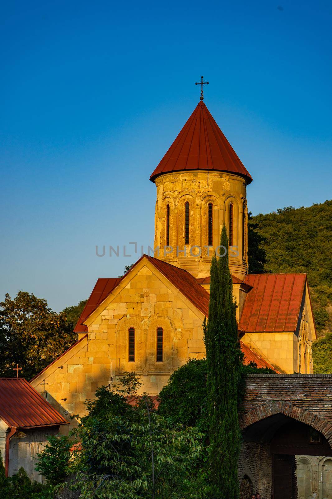 Betania monastery complex in mountain close to georgian capital city Tbilisi