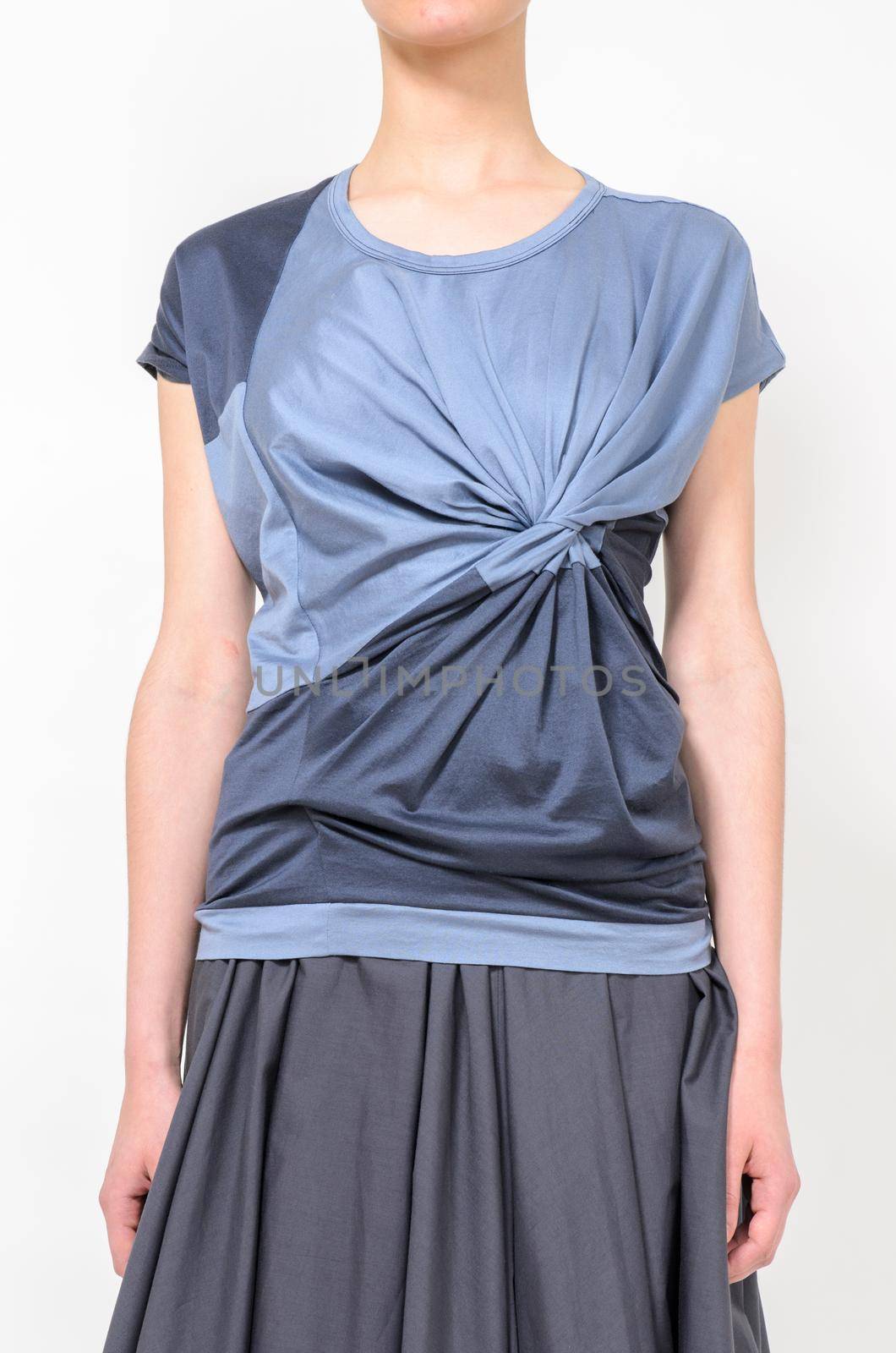 Fashion clothes display - studio shoot on plain background