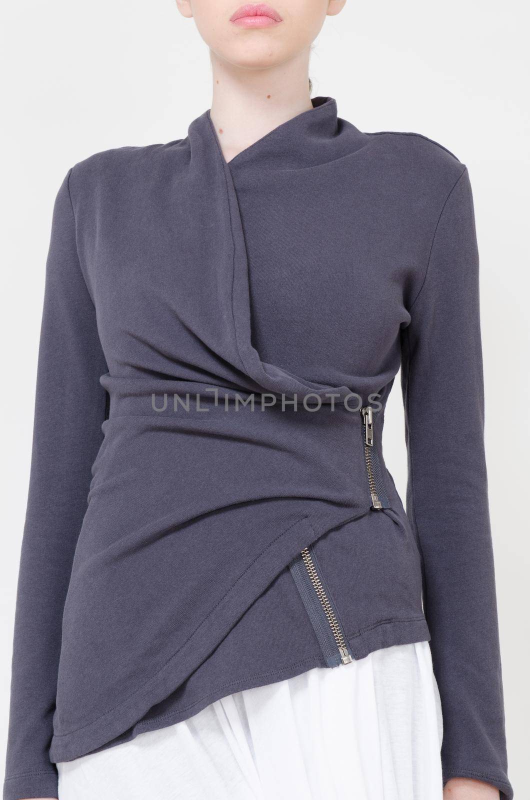 Fashion clothes display - studio shoot on plain background