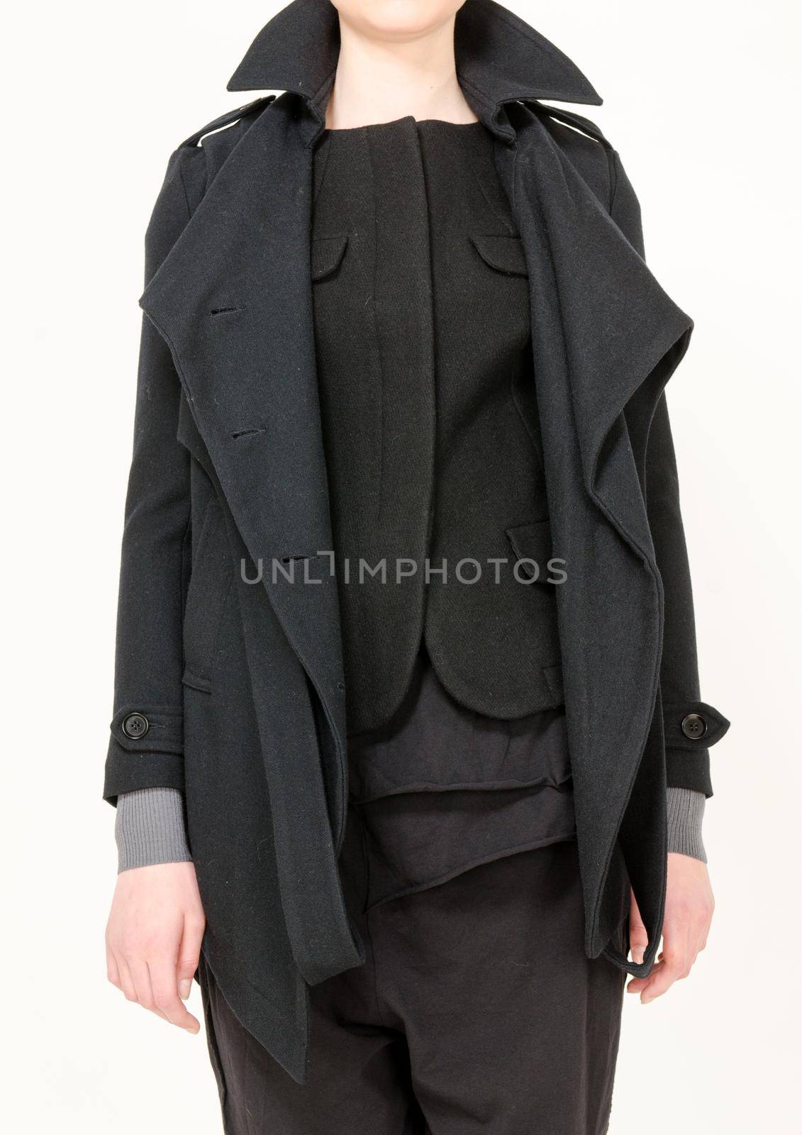 Fashion clothes display - studio shoot on plain background