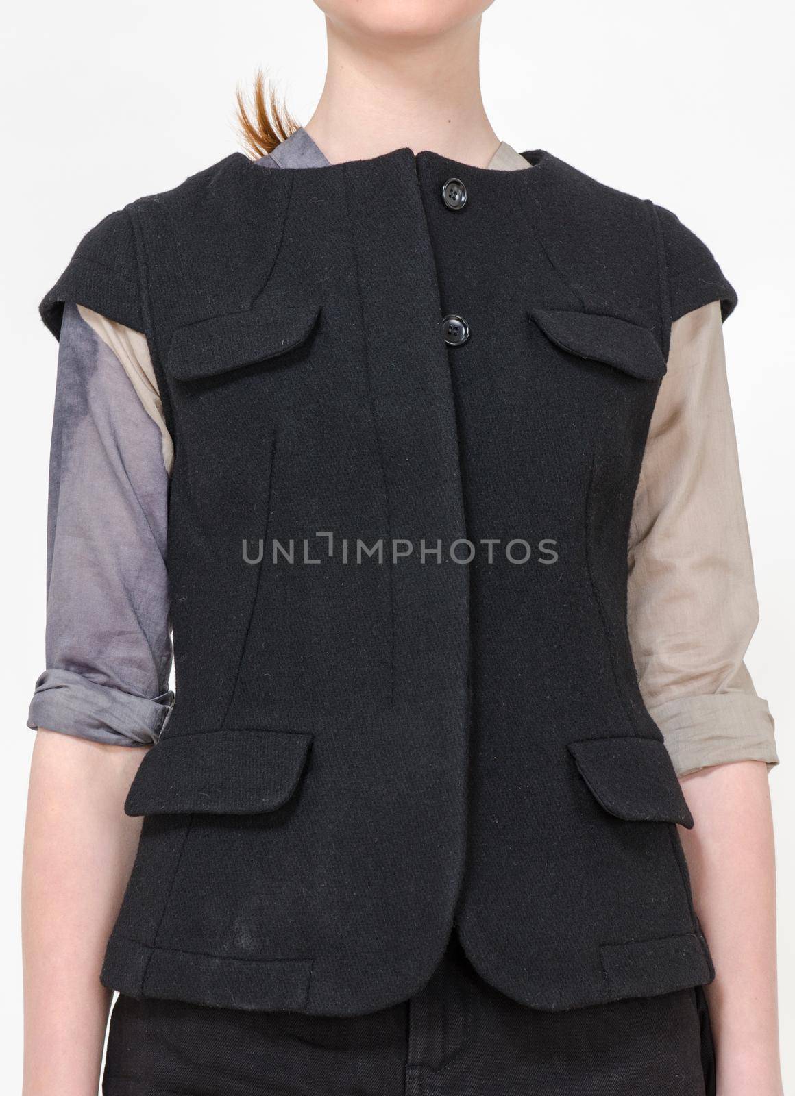 Fashion clothes display - studio shoot on plain background