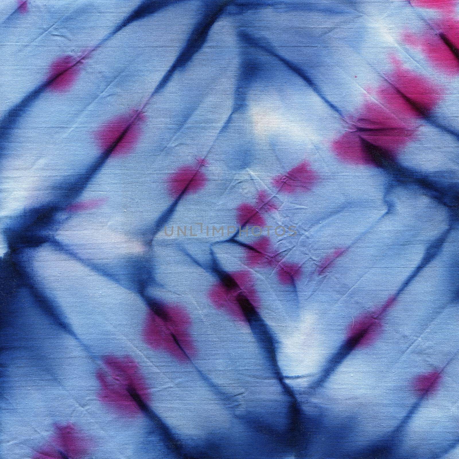 Tie dye pattern abstract background. Handmade on textile, carefully scanned at high resolution