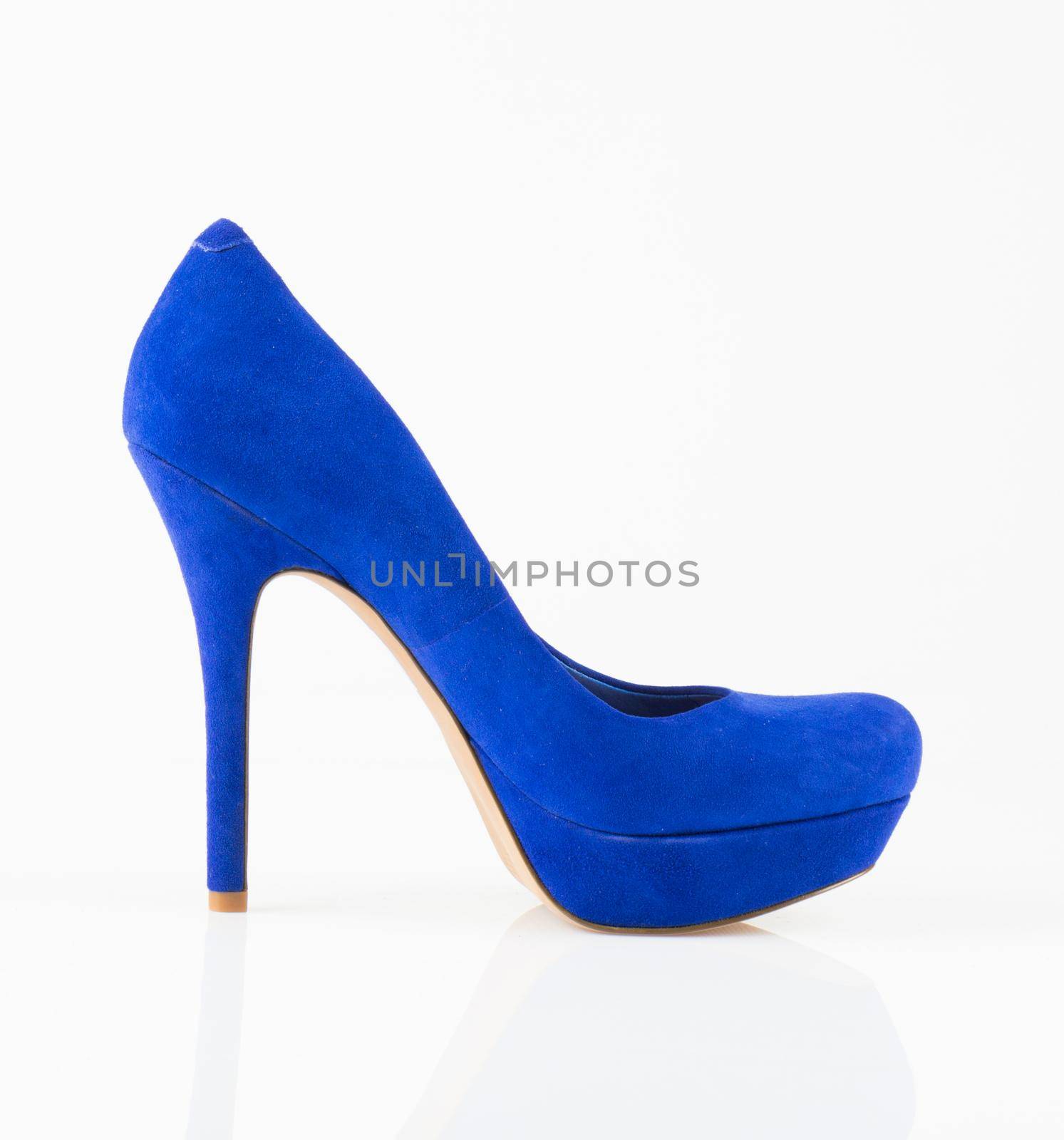 Modern fashionable women shoe shot in studio