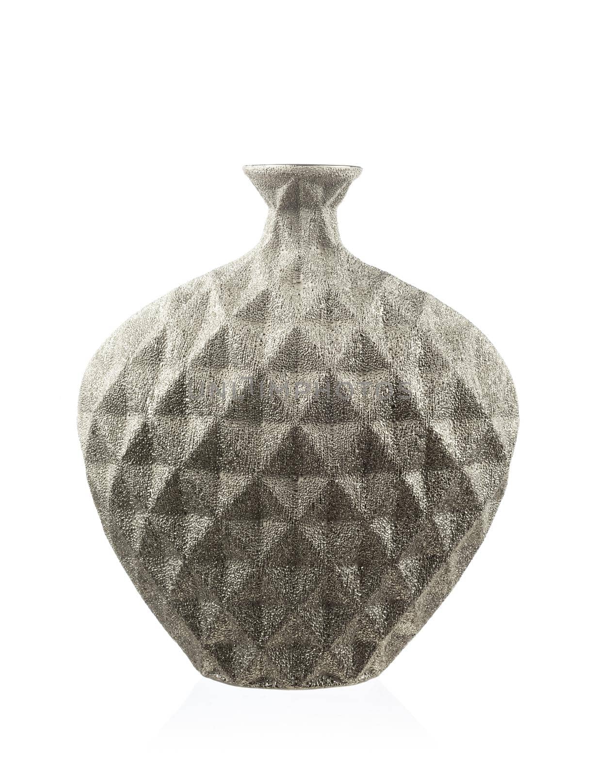 Modern chineese vase isolated on white