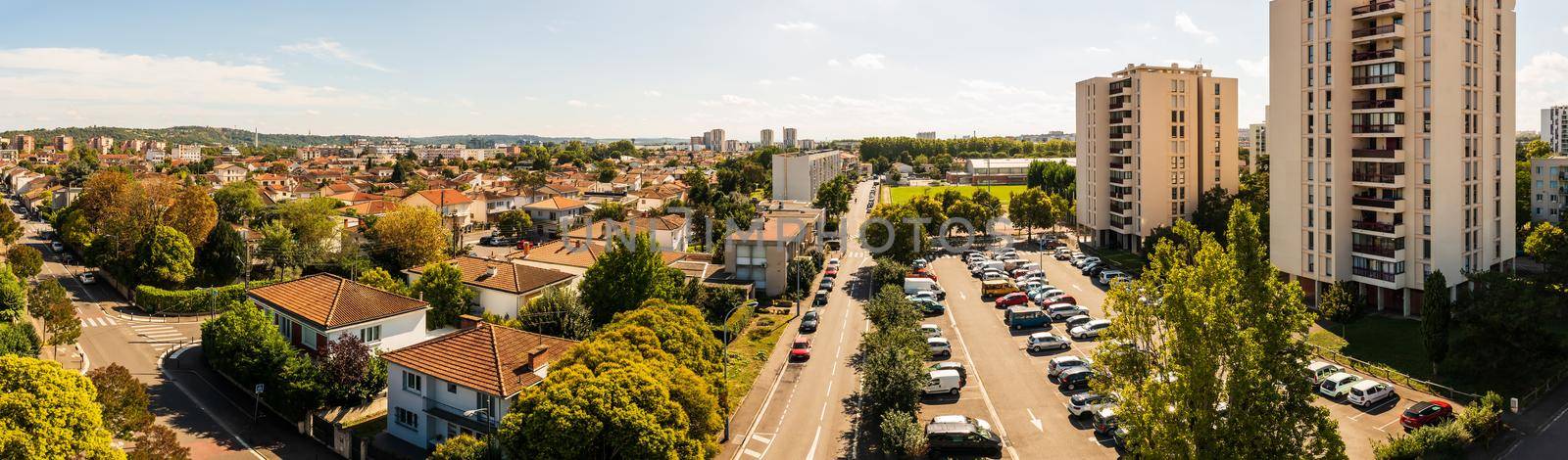 Aerial View of Toulouse, in Haute Garonne, Occitanie, France by Frederic