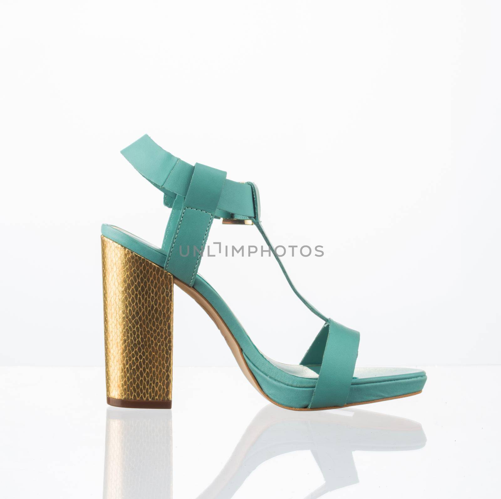 Modern fashionable women shoe shot in studio