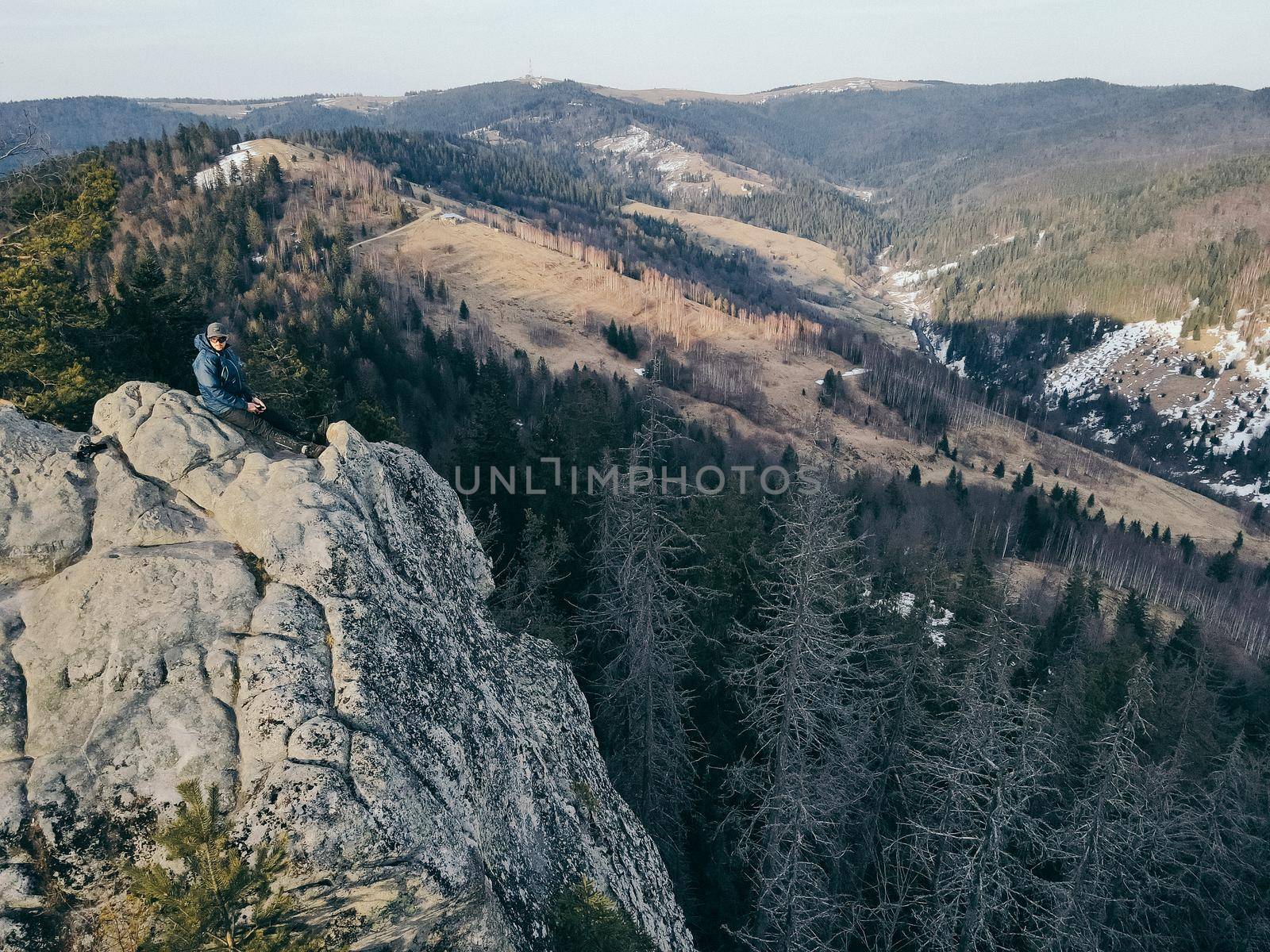 A view of a mountain. High quality photo