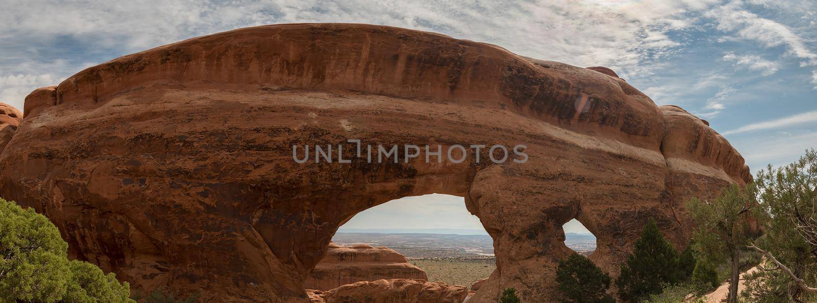 Utah panorama of windows at Arches National Park by jyurinko