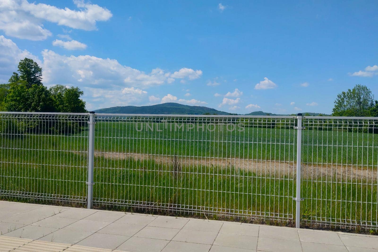 View from the railway stop on the mountains