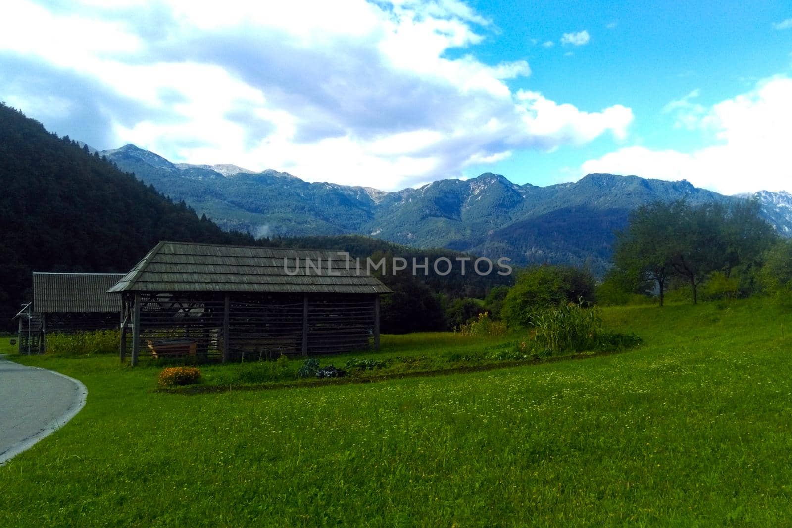 Picturesque view of the mountains on a sunny day. by kip02kas