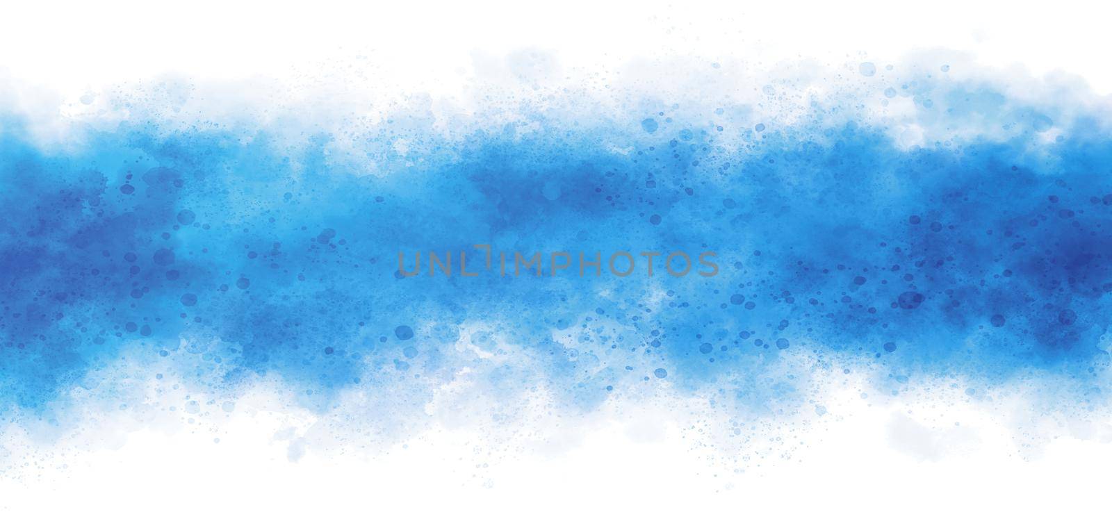 Blue watercolor on white background illustration by Myimagine