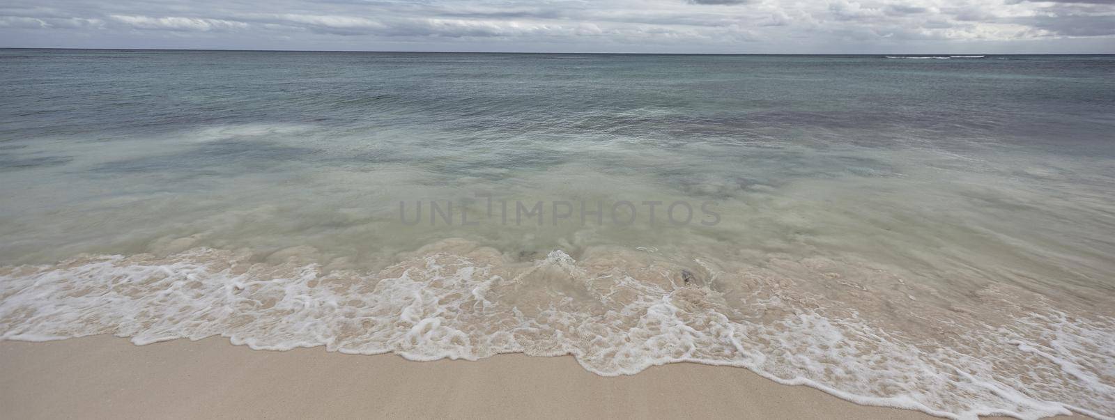 Banner of Caribbean beach in Xpu Ha in Mexico