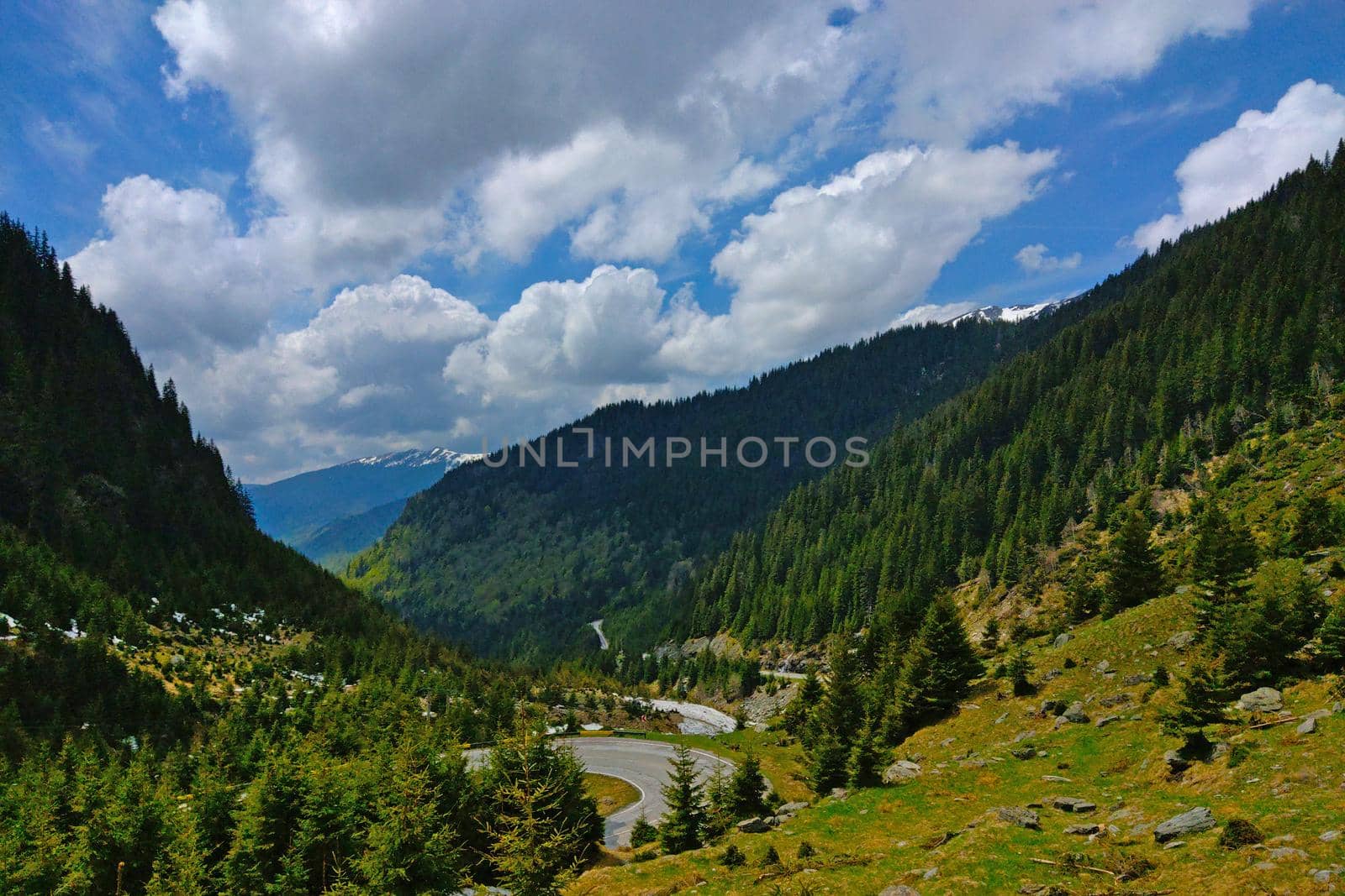 Picturesque beautiful nature in the mountainous area