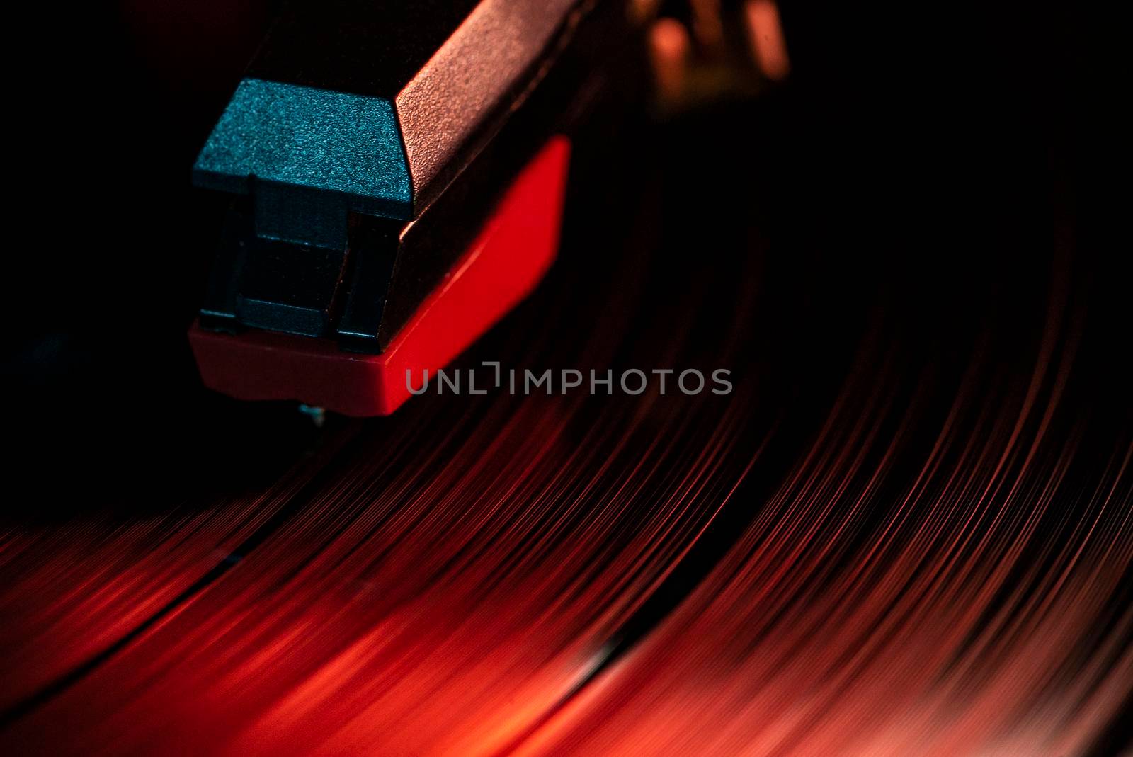 Macro Detail of needle on vinyl record 3 by pippocarlot