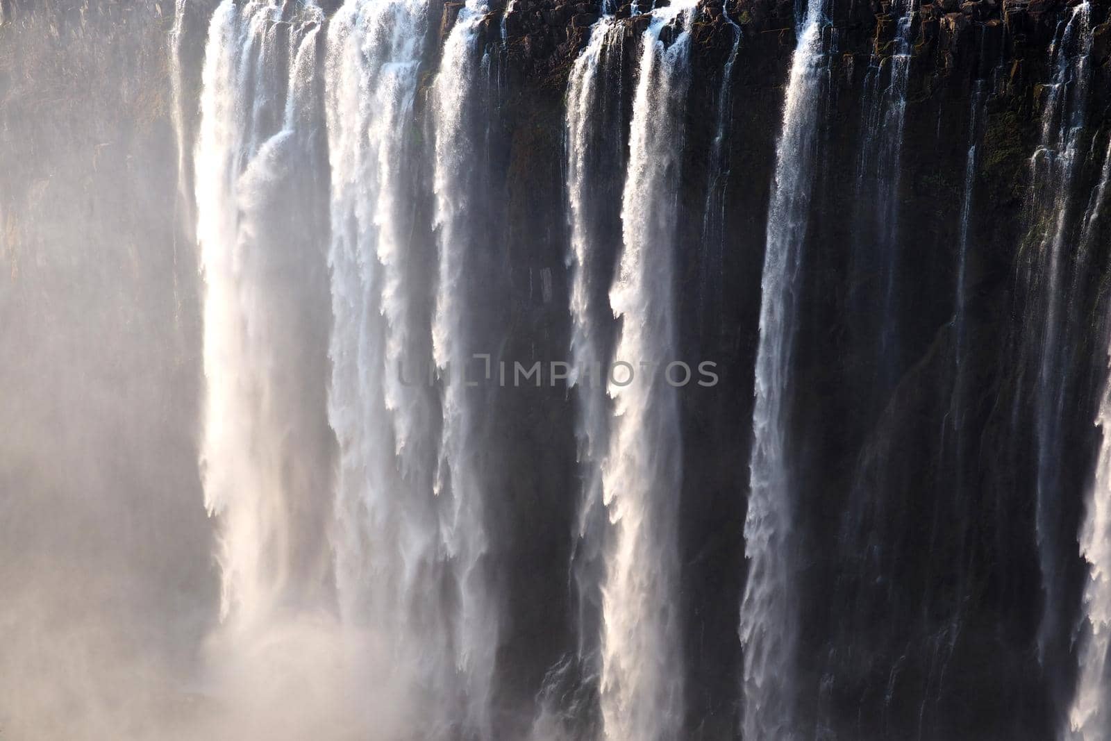 Victoria Falls on the Zambezi River between Zimbabwe and Zambia by fivepointsix