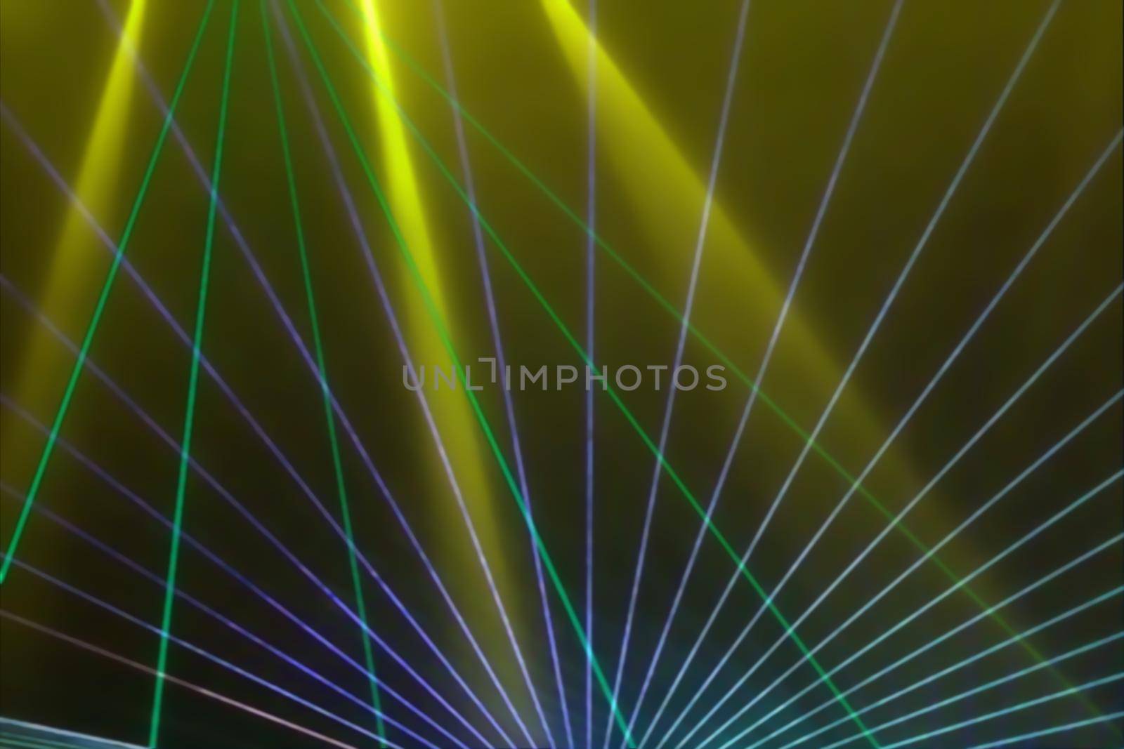 Colorful anniversary laser show with some smoke in the air. Party background by MP_foto71