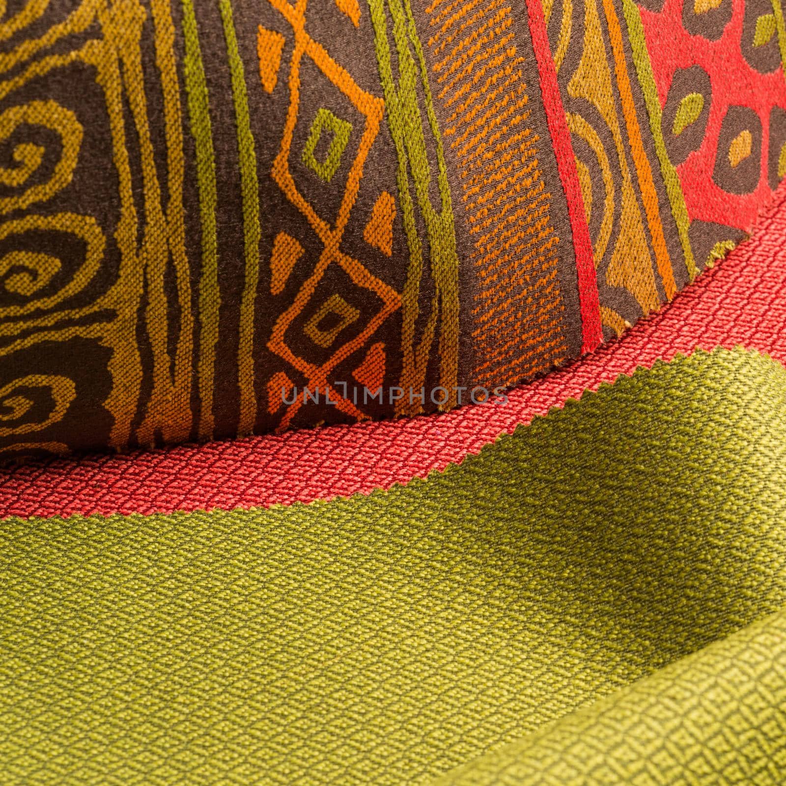 Macro shot of fine fabric texture background