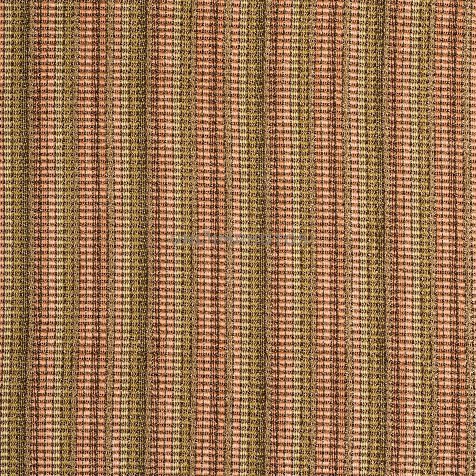 Closeup view of abstract fabric with striped pattern