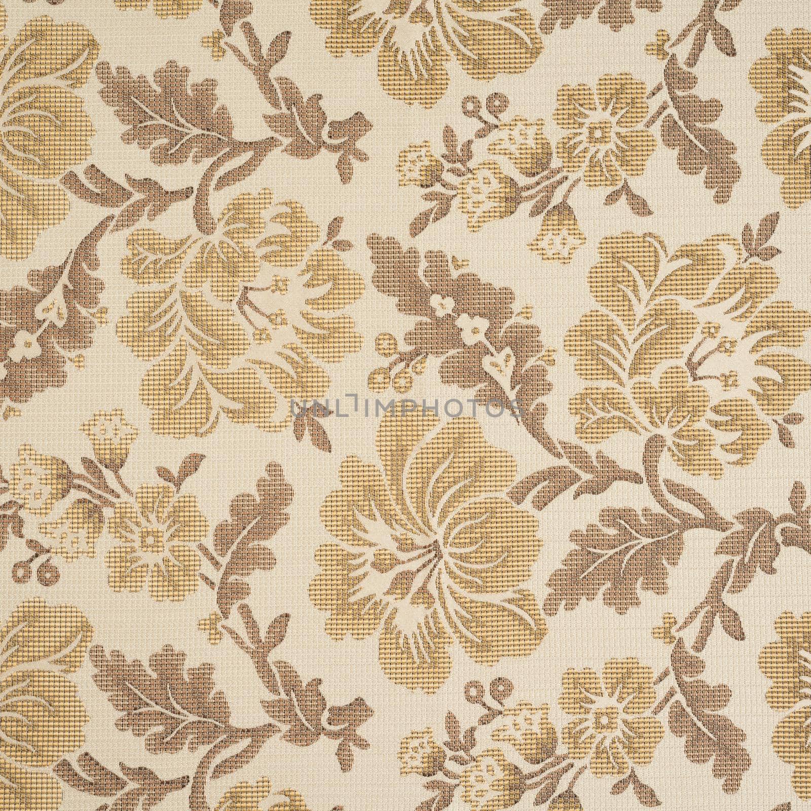 Fabric background with floral pattern by nikitabuida