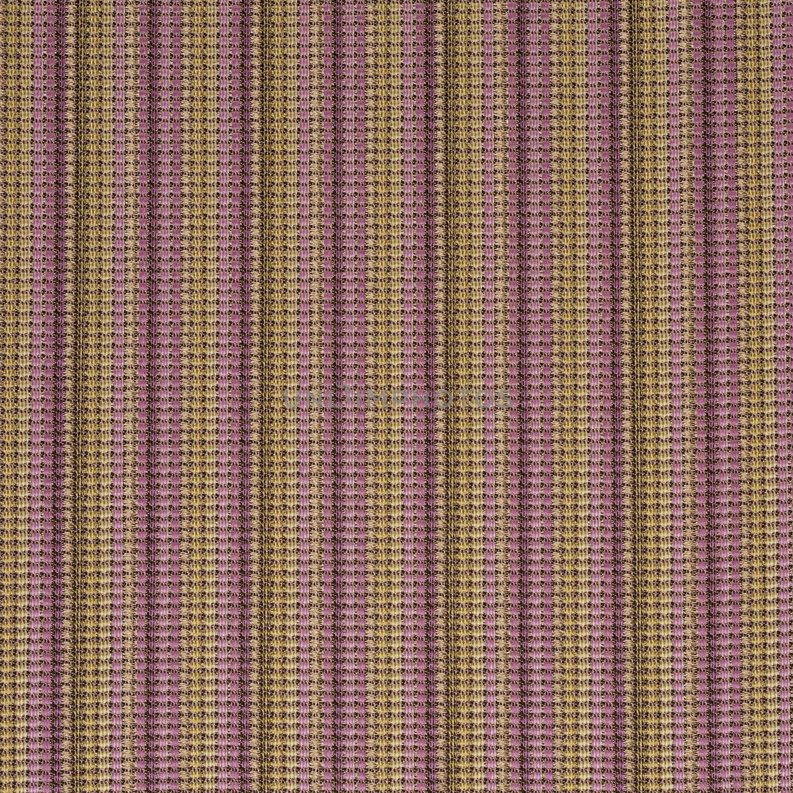 Closeup view of abstract fabric with striped pattern