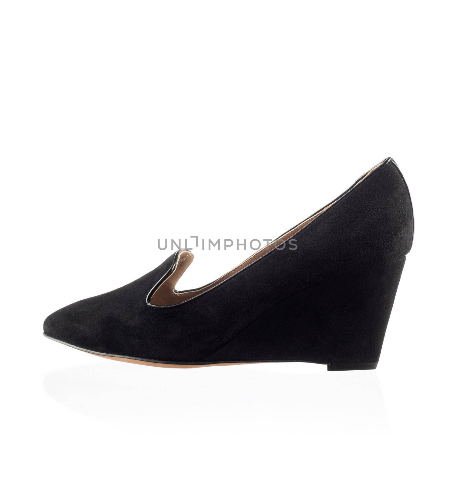 Modern fashionable women shoe shot in studio