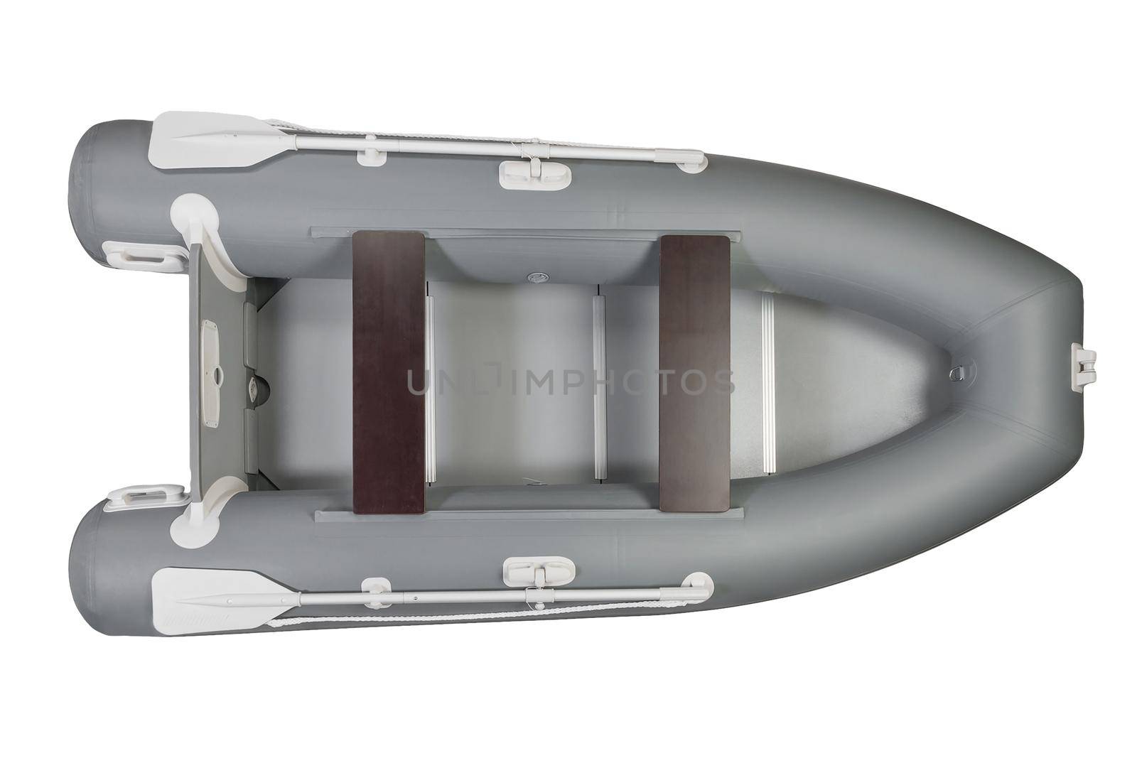 Inflatable boat shot isolated on white background