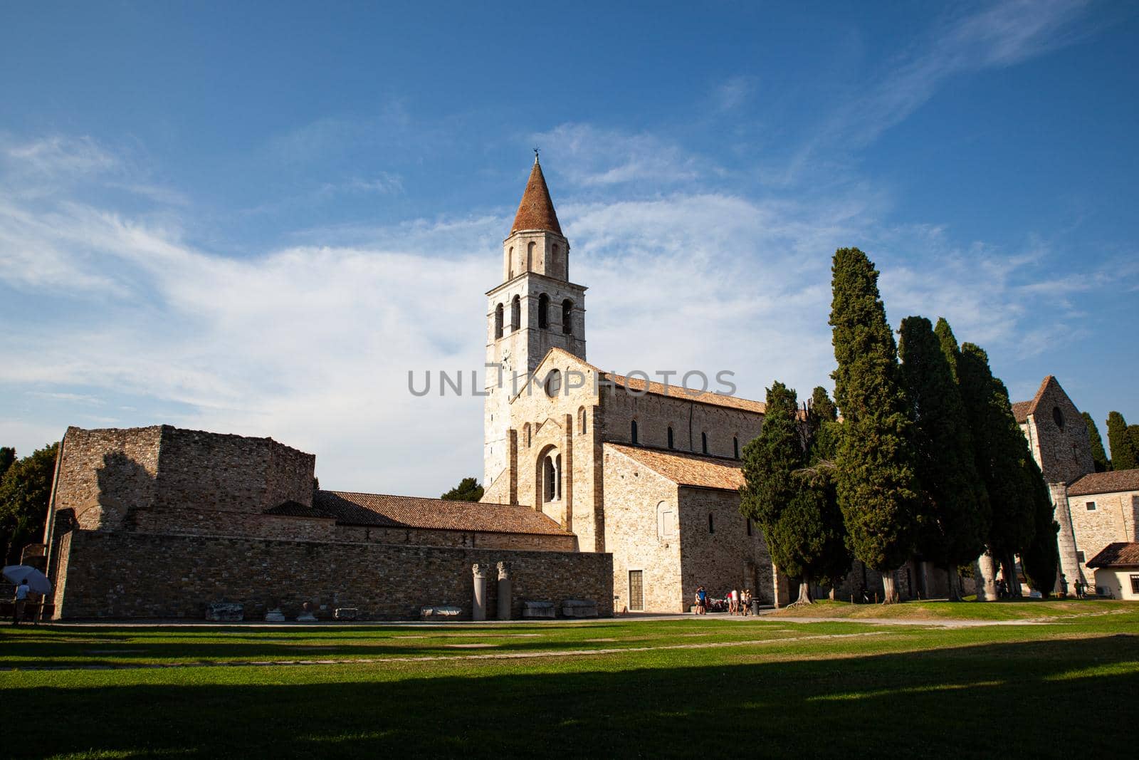 Panoramic view of the Basilica of Santa Maria Assunta in Aquileia by bepsimage