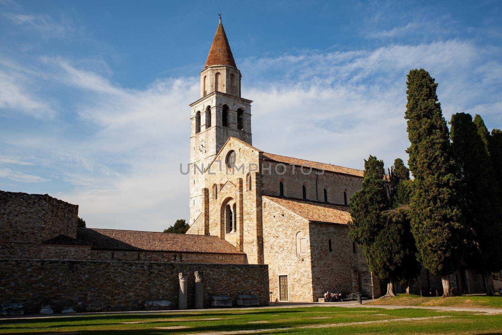 Panoramic view of the Basilica of Santa Maria Assunta in Aquileia by bepsimage