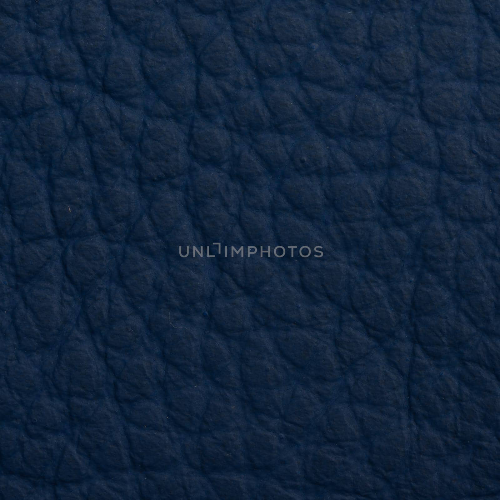 Blue leather texture closeup macro shot for background