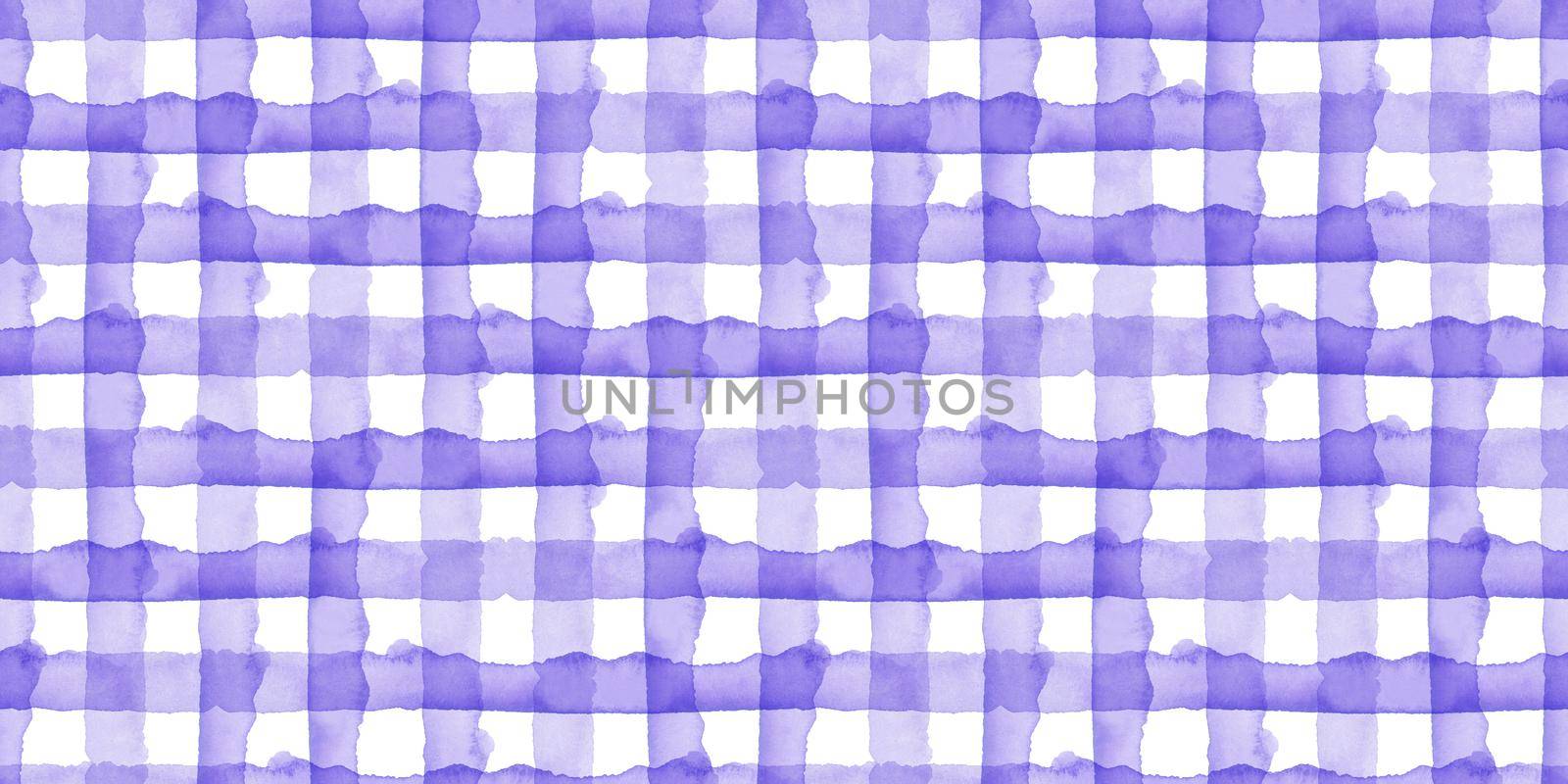 Abstract Blue Check Watercolor Background. Plaid Seamless Pattern for Fabric Textile and Paper. Simple Stripe Hand Painted .