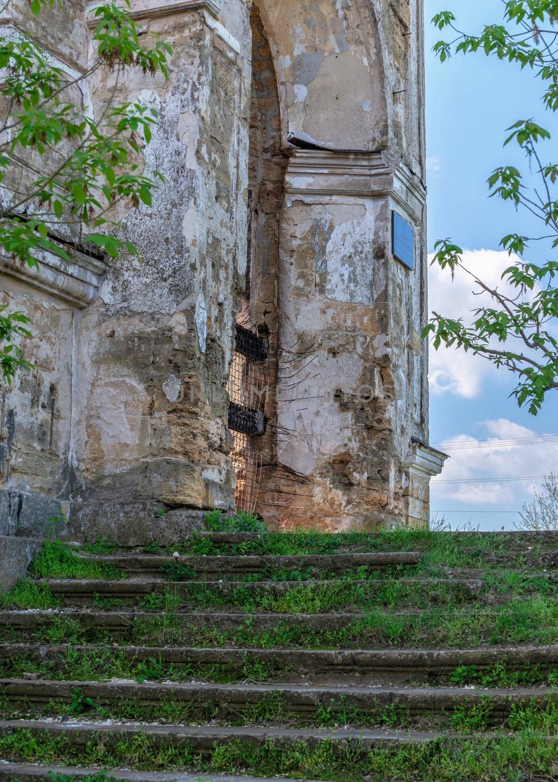 Abandoned catholic church of the Holy Trinity in Lymanske village, Odessa region, Ukraine