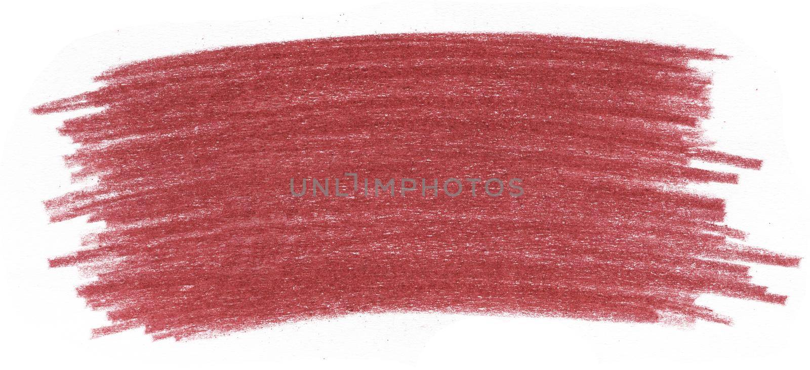 Abstract Stain Drawn by Colored Pencil Isolated on White Background. by Rina_Dozornaya