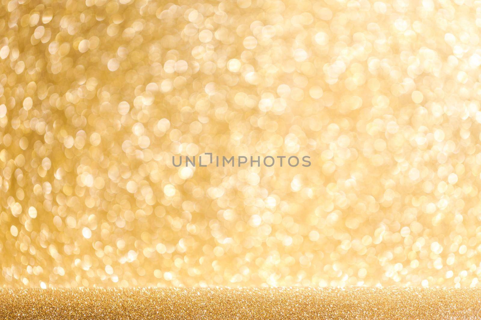 Lights on golden background beautiful holiday abdstrcat shiny lights