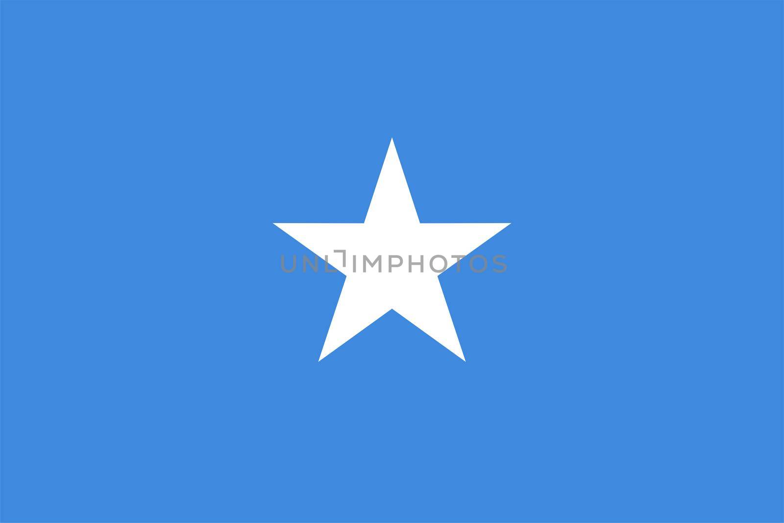 the Somali national flag of Somalia, Africa