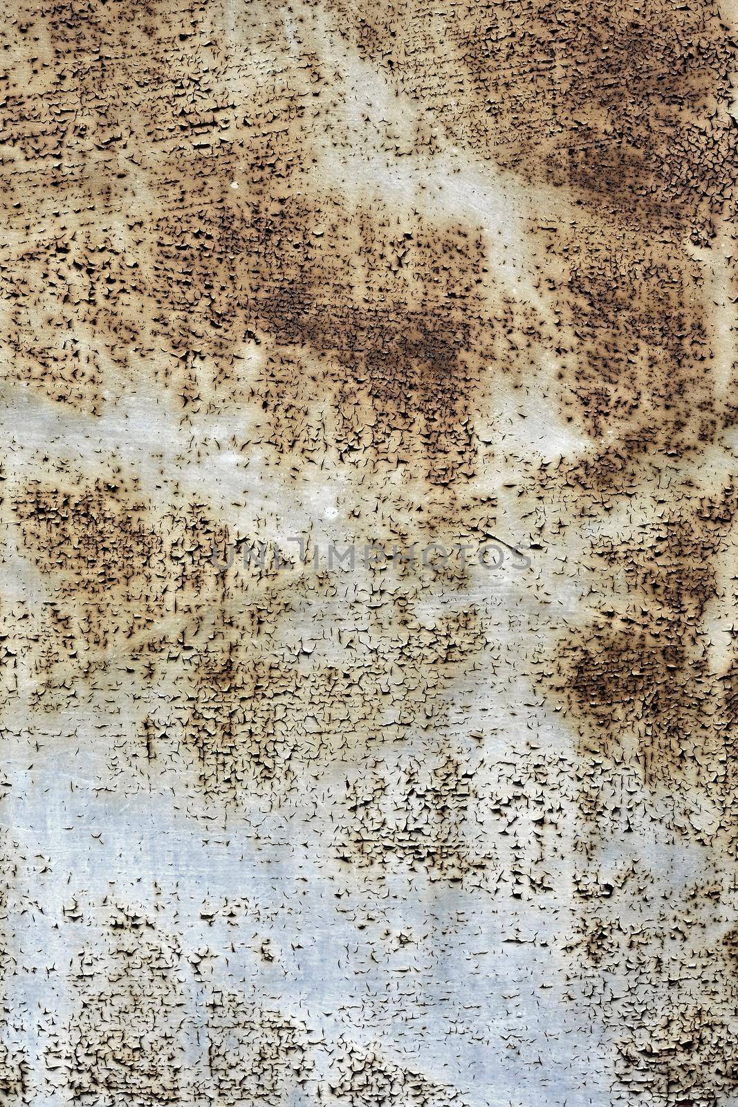 Abstract background of old rusty dirty metal plate. Attractive wallpaper design. by Montypeter