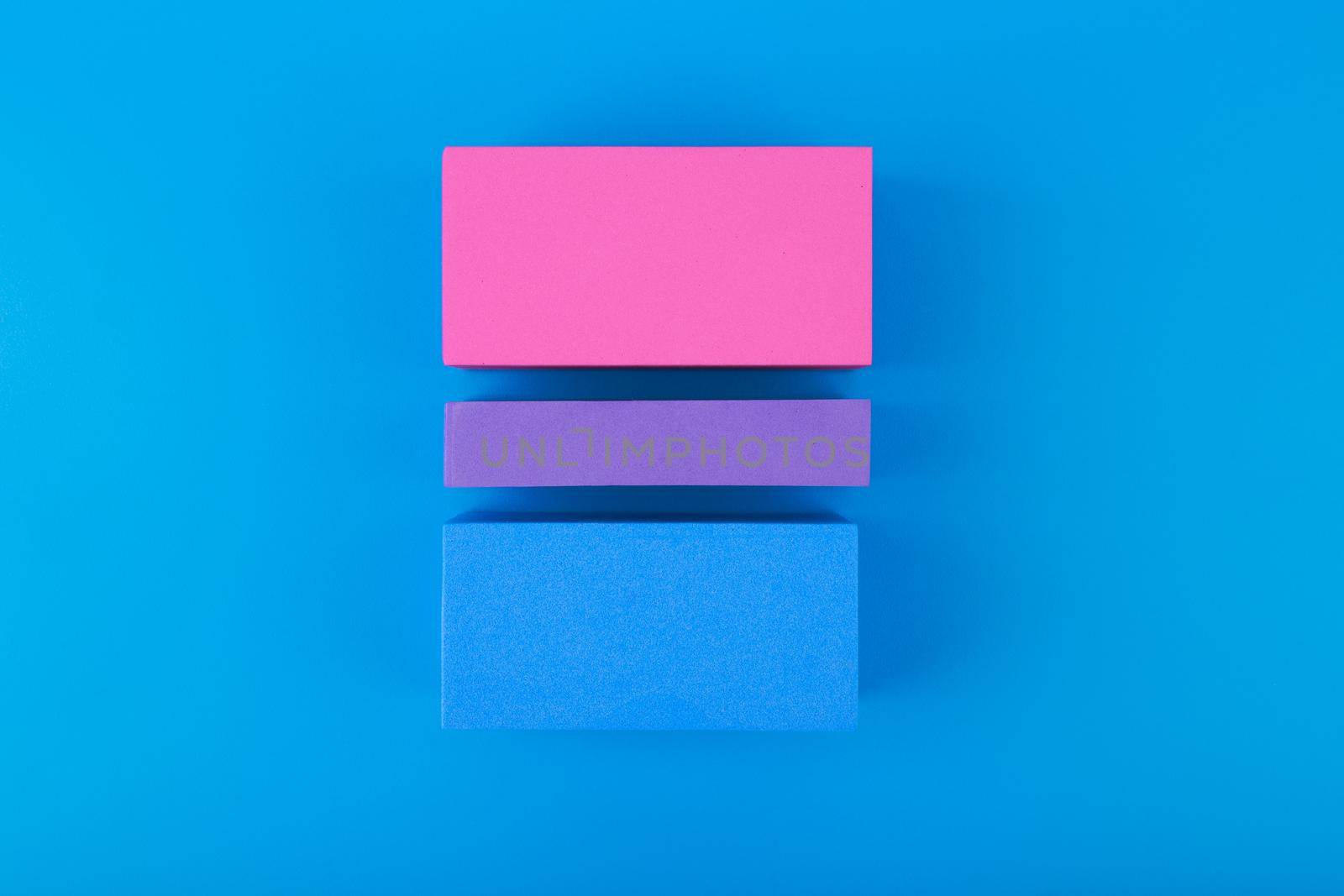 Bisexual pride flag against dark blue background  by Senorina_Irina
