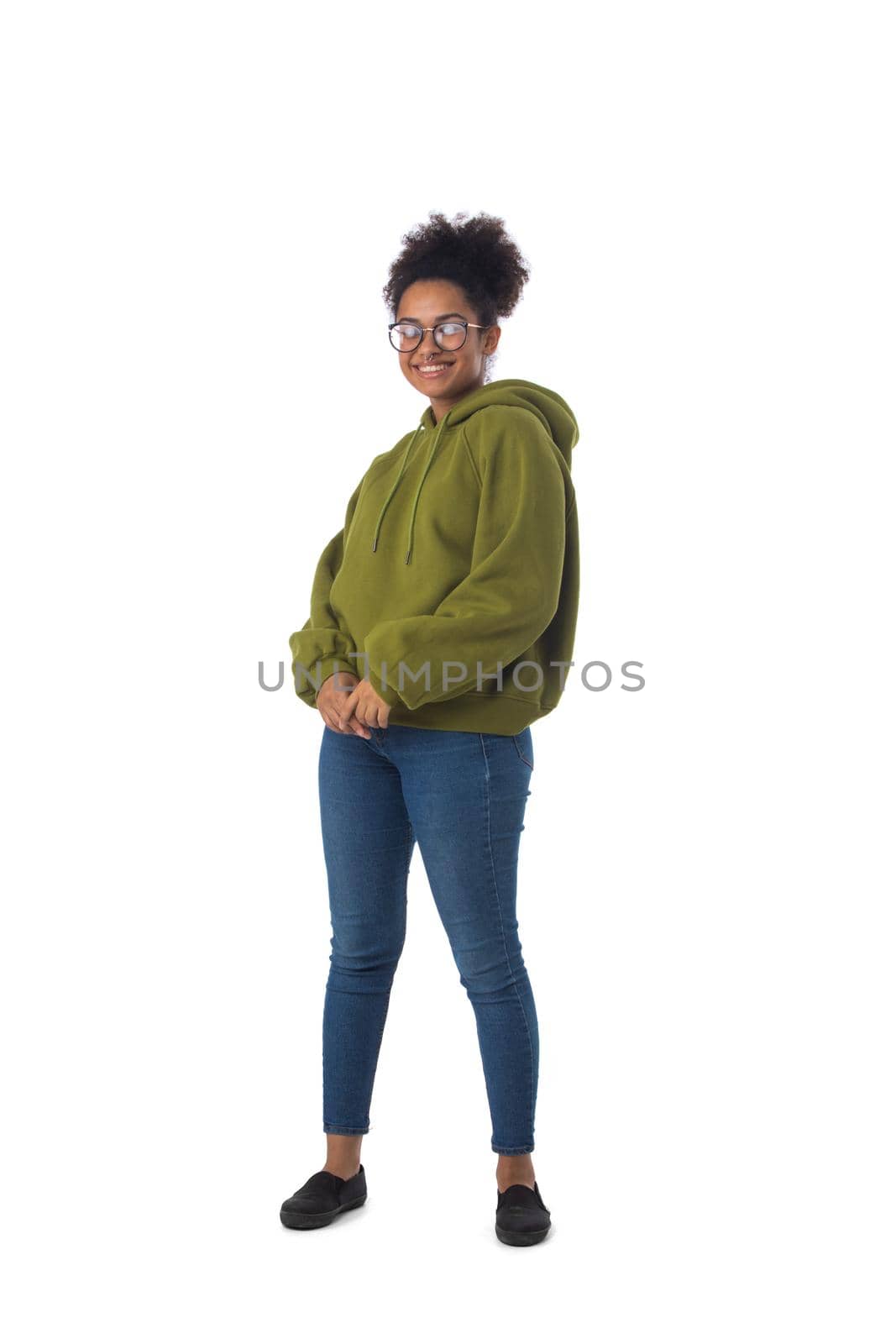 Black woman wearing casual clothes by ALotOfPeople