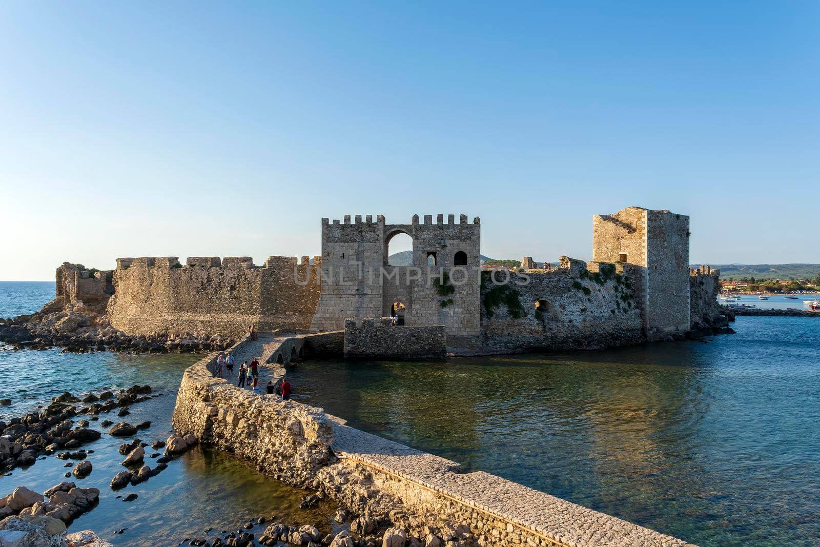 The Methoni Venetian Fortress in the Peloponnese, Messenia, Greece. by ankarb