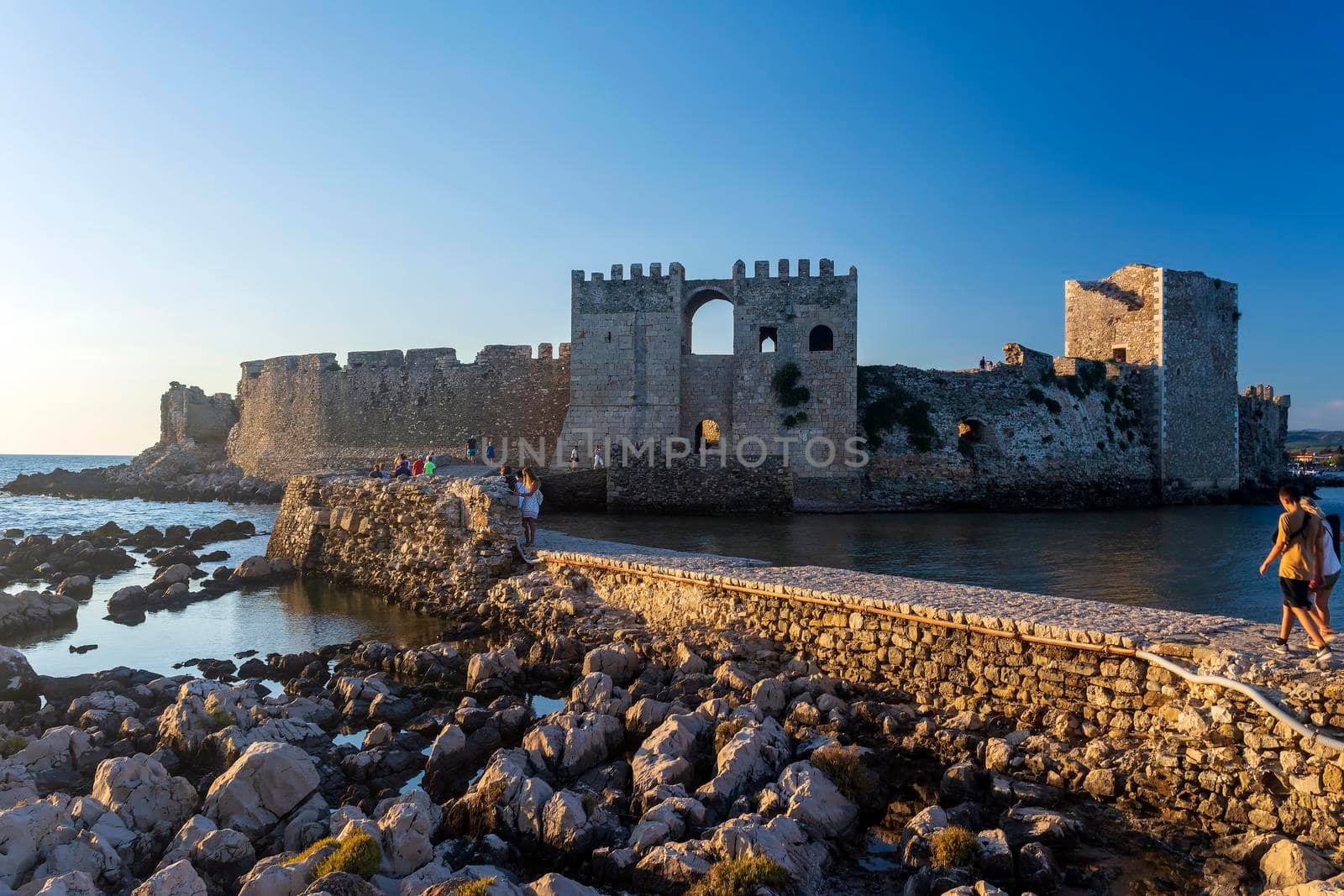 The Methoni Venetian Fortress in the Peloponnese, Messenia, Greece. by ankarb