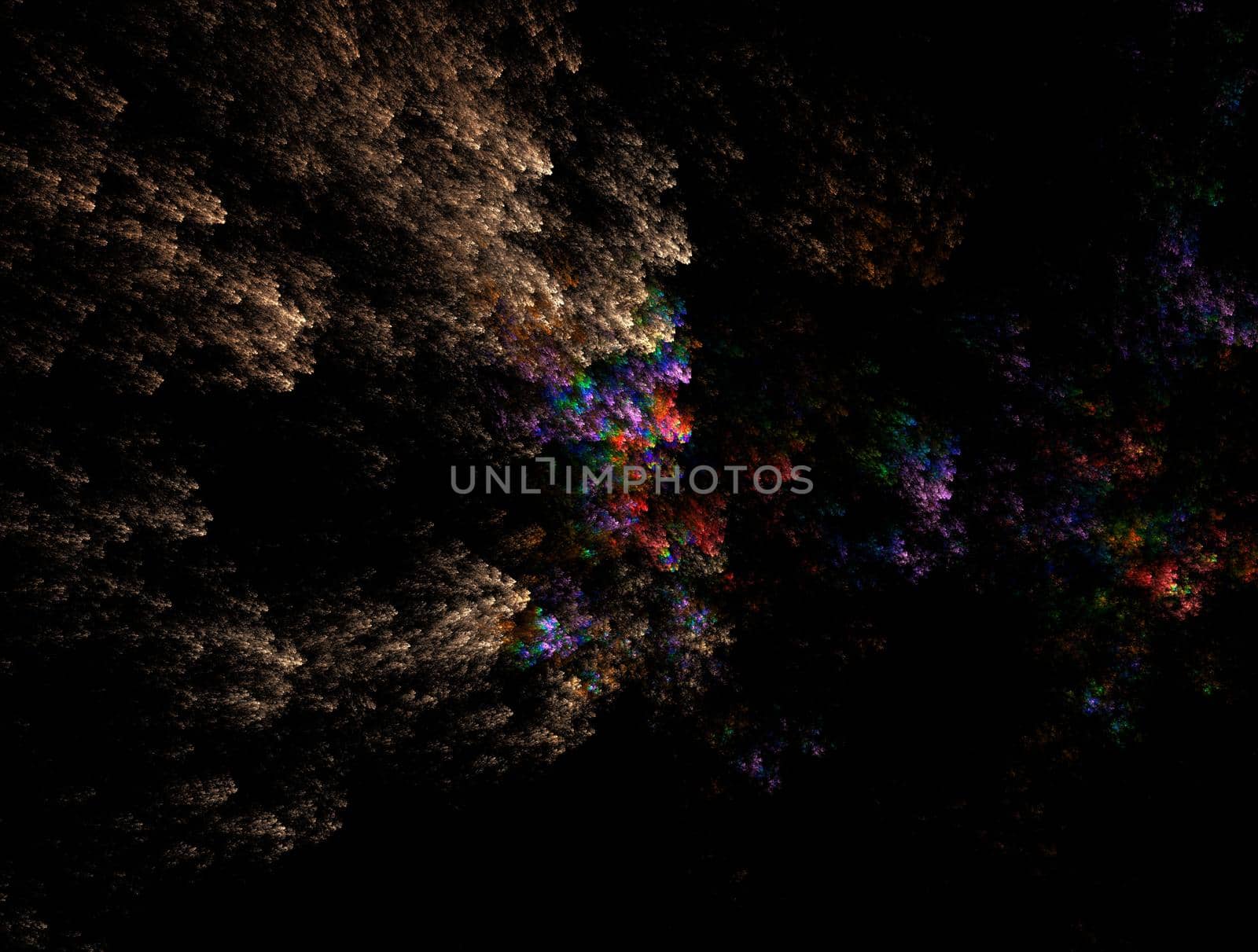 Imaginatory lush fractal texture image abstract background