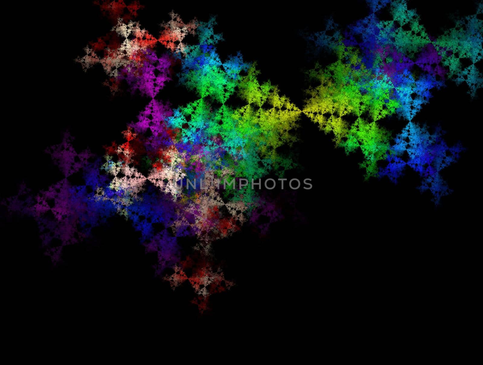 Imaginatory lush fractal texture image abstract background