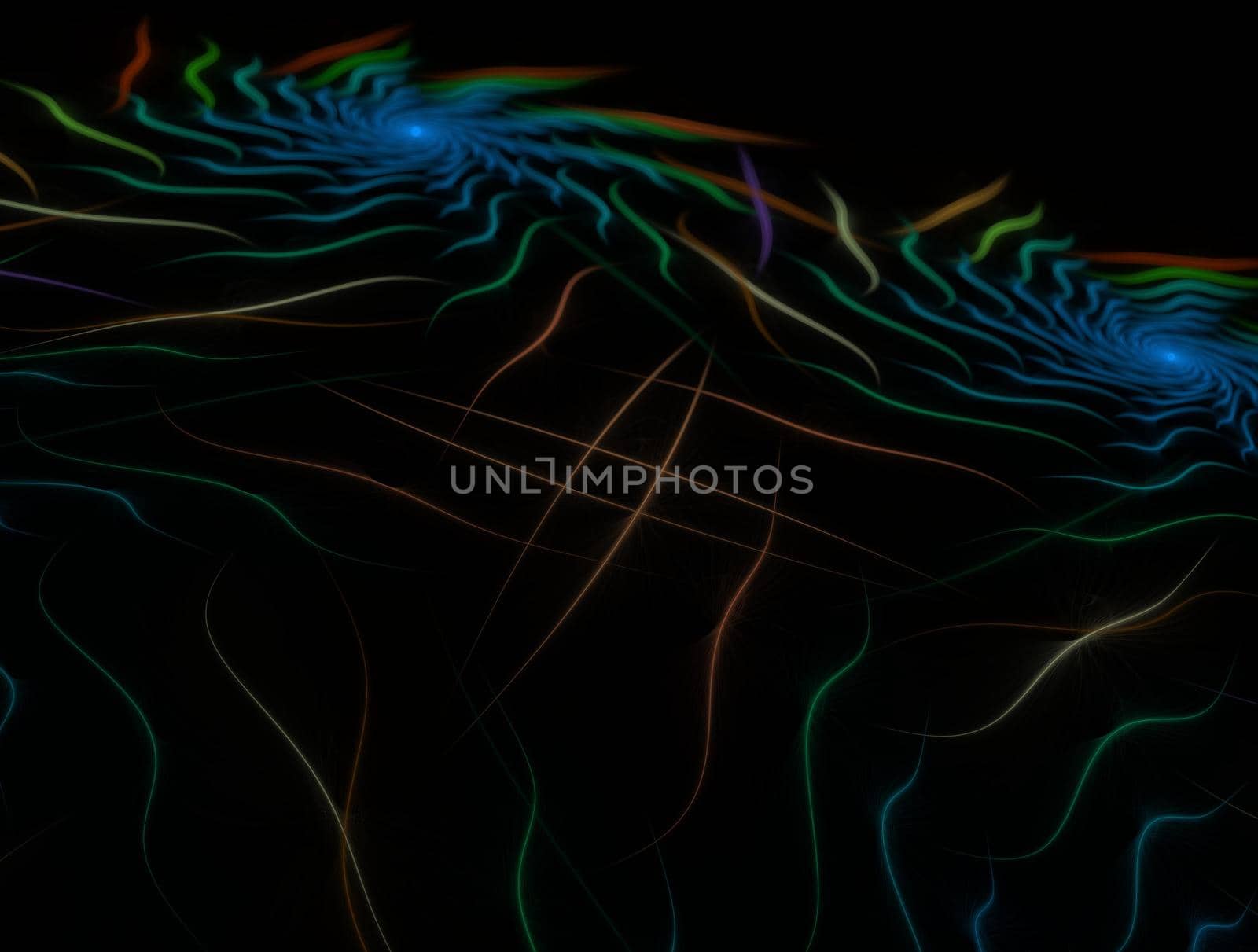 Imaginatory lush fractal texture image abstract background