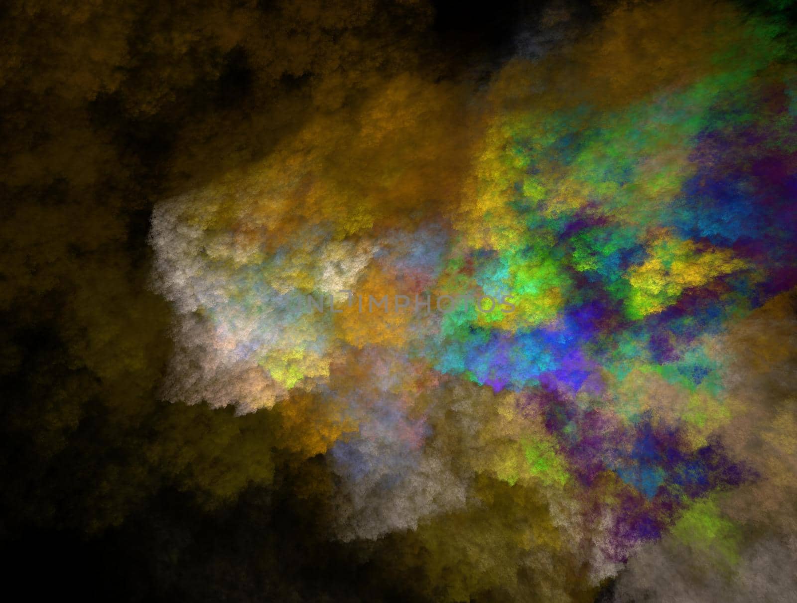 Imaginatory lush fractal texture image abstract background