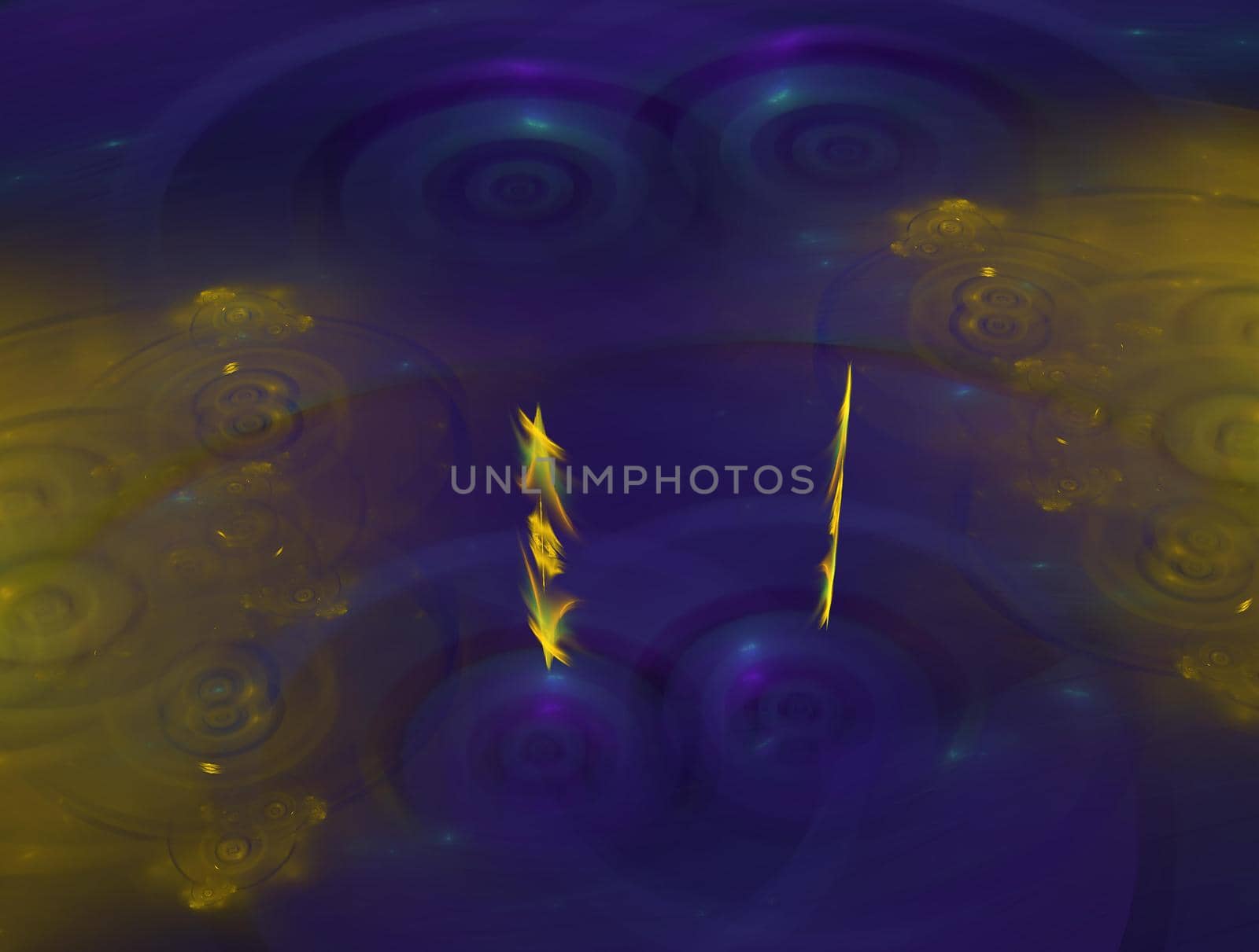 Imaginatory lush fractal texture image abstract background