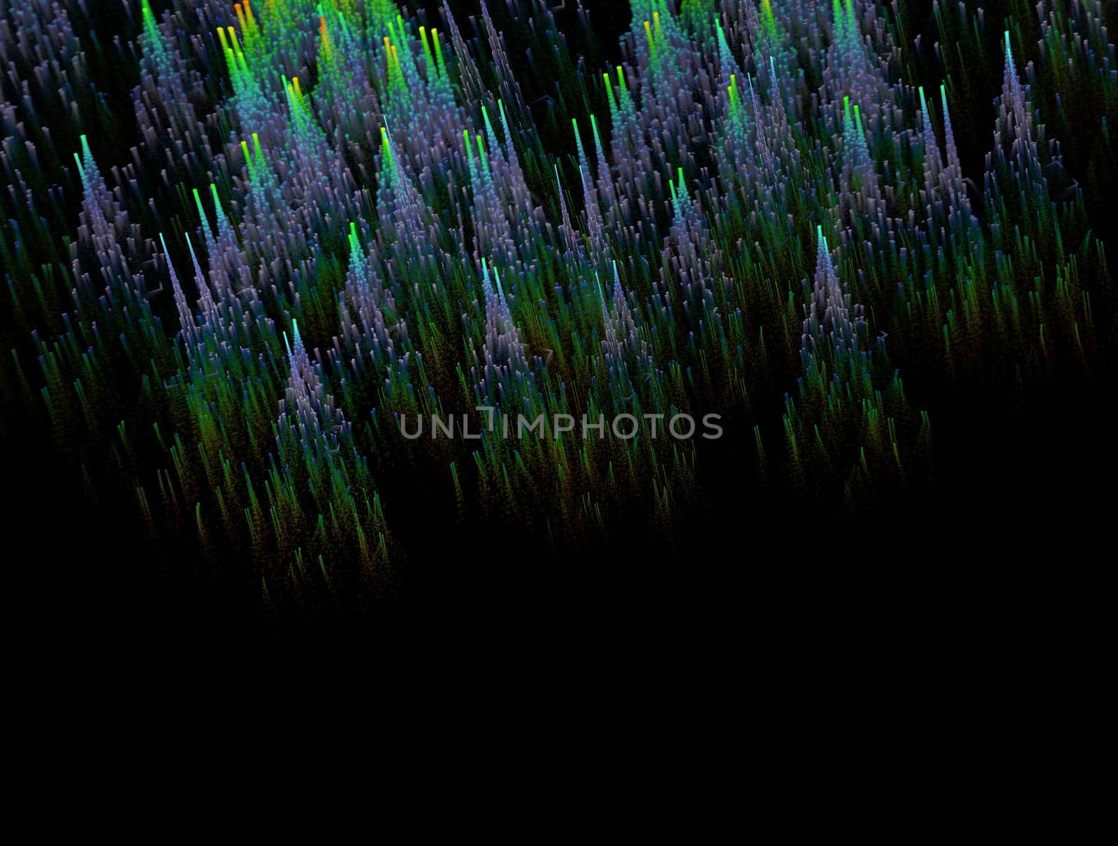Imaginatory lush fractal texture image abstract background