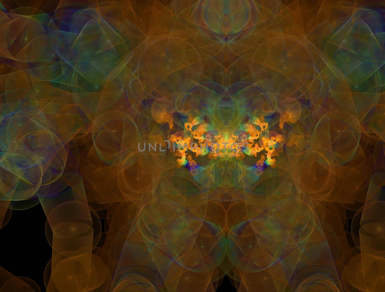Imaginatory lush fractal texture image abstract background